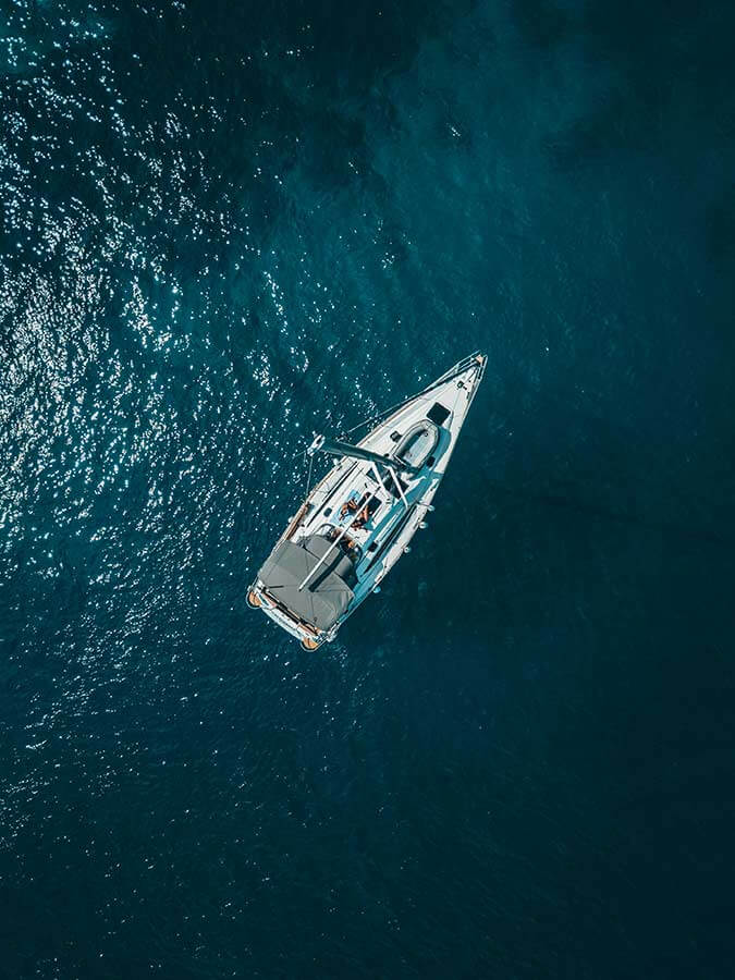 Private yacht cruising the Ionian Sea, arranged by the Segreto Del Lusso concierge, Zakynthos
